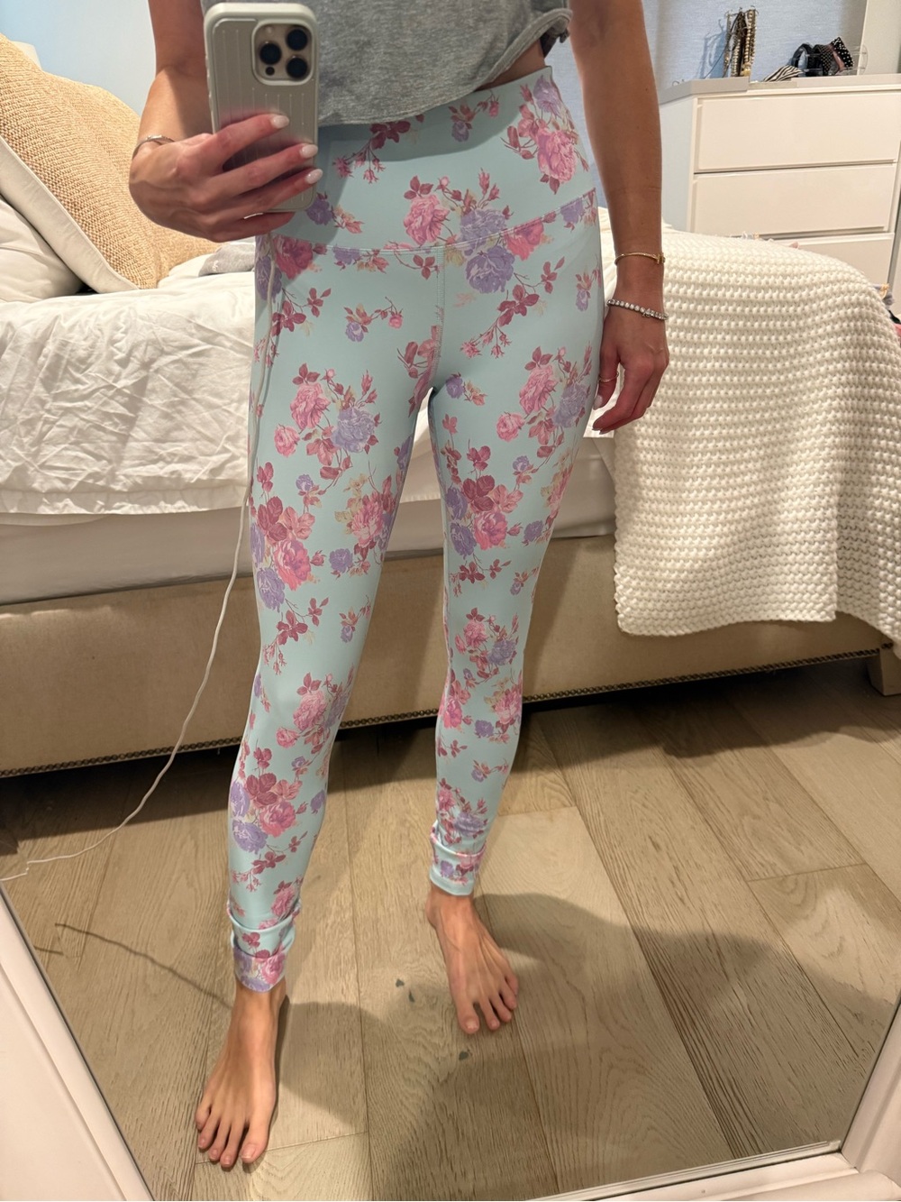 LoveShackFancy x Beach Riot Floral High-Waist Leggings
